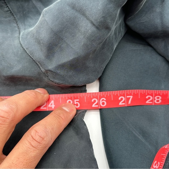 Vintage Collectibles Ensle Silk 100% Silk Black Zip-Up Jacket men’s small - Picture 9 of 12